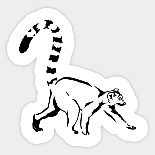 Lemur catta Sticker